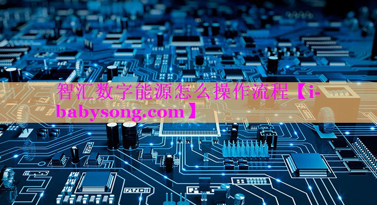 智汇数字能源怎么操作流程 智汇数字能源怎么操作流程