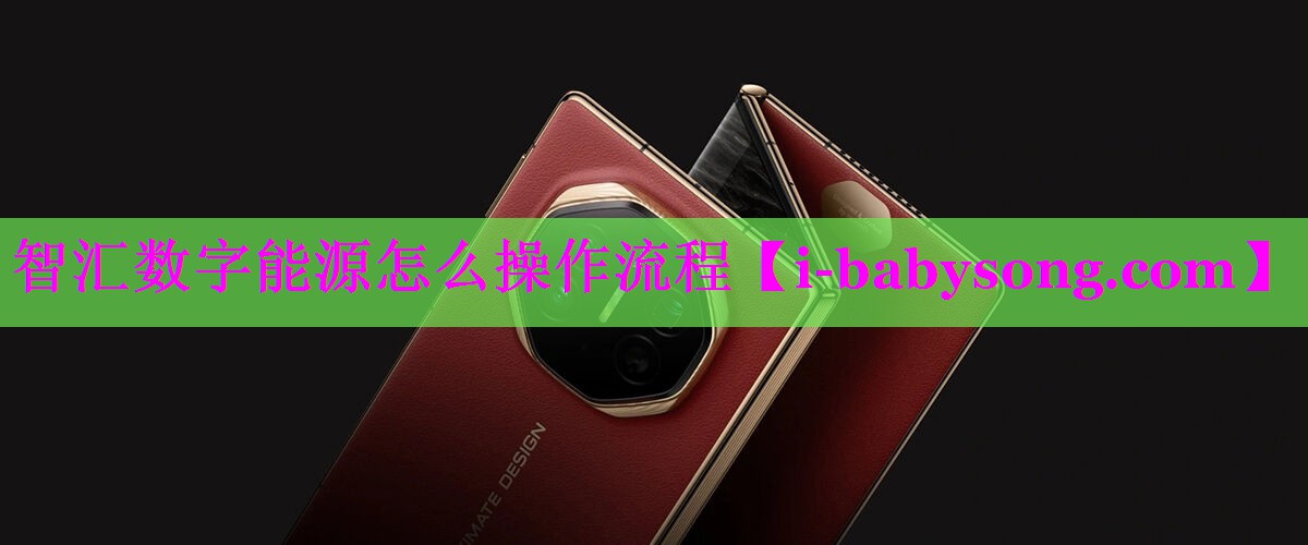 智汇数字能源怎么操作流程 智汇数字能源怎么操作流程